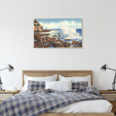 Uitzicht van een typische Shoreline Canvas Afdruk (Insitu (Slaapkamer))