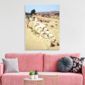 Uitzicht van een van de grote beelden van Telemon Canvas Afdruk (Insitu (Woonkamer))