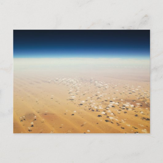 Uitzicht van een woestijn vanuit de lucht briefkaart (Voorkant)