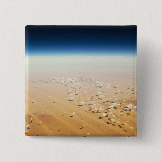 Uitzicht van een woestijn vanuit de lucht vierkante button 5,1 cm (Voorkant)