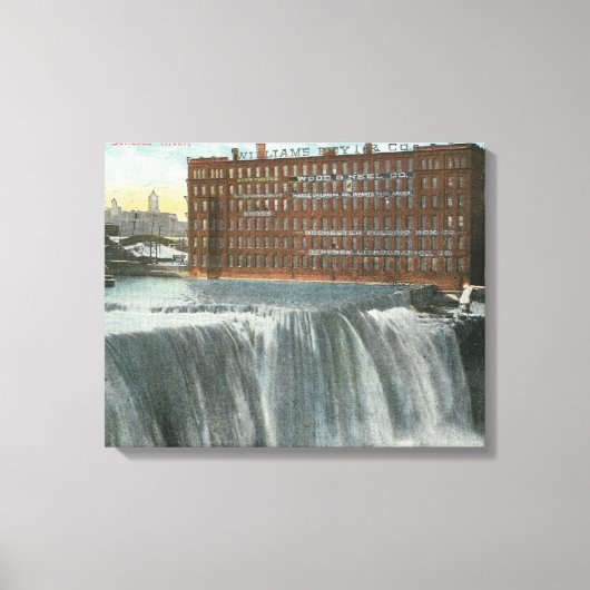 Uitzicht van eerste Herfsten Canvas Afdruk (Voorkant)