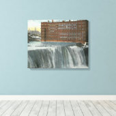 Uitzicht van eerste Herfsten Canvas Afdruk (Insitu (Houten vloer))