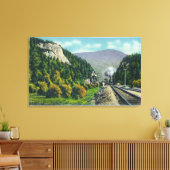 Uitzicht van Elephant's Head & Crawford Notch Entr Canvas Afdruk (Insitu (Woonkamer))