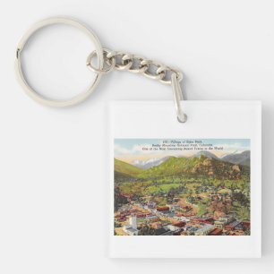 Uitzicht van Estes Park Colorado Sleutelhanger