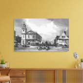 Uitzicht van Faversham, Kent, 1832 Canvas Afdruk (Insitu (Woonkamer))