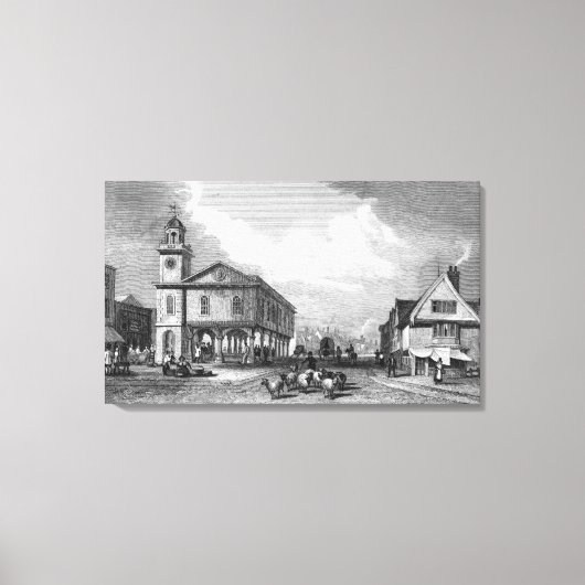 Uitzicht van Faversham, Kent, 1832 Canvas Afdruk (Voorkant)