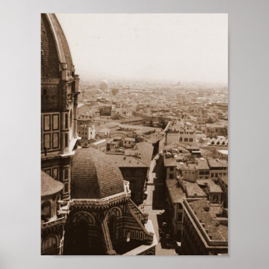 Uitzicht van Florence Poster (Voorkant)
