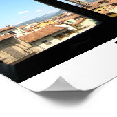 Uitzicht van Florence Poster (Hoek)