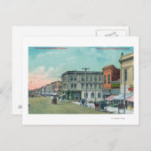 Uitzicht van Fourth StreetSanta Rosa, CA Briefkaart (Voorkant / Achterkant)