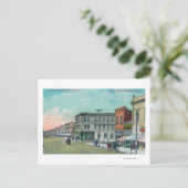 Uitzicht van Fourth StreetSanta Rosa, CA Briefkaart (Staand voorkant)