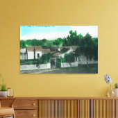 Uitzicht van Frans  voor buitenkant Canvas Afdruk (Insitu (Woonkamer))