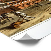 Uitzicht van Front Street, St. Louis. Poster (Hoek)