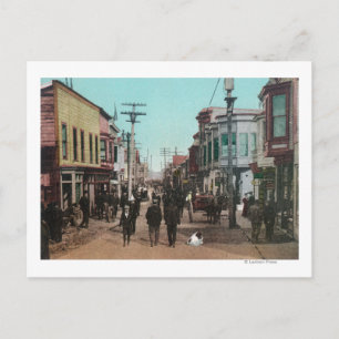 Uitzicht van Front StreetNome, AK Briefkaart