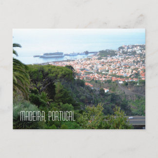 Uitzicht van Funchal Madeira Briefkaart
