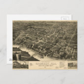 Uitzicht van Gadsden, Alabama (1887) Briefkaart (Voorkant / Achterkant)
