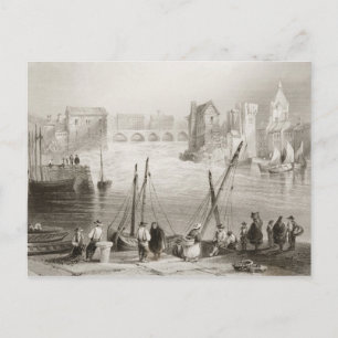 Uitzicht van Galway van de Claddagh Briefkaart