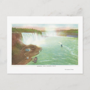 Uitzicht van gehele Niagara-Herfsten Briefkaart