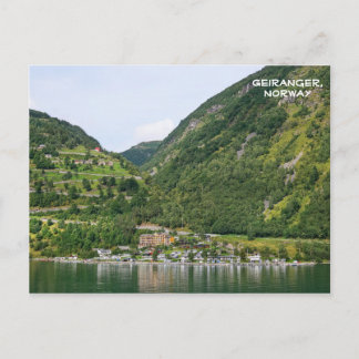 Uitzicht van Geiranger, Ørnevegen, Noorwegen Briefkaart