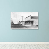 Uitzicht van George Street Canvas Afdruk (Insitu (Houten vloer))