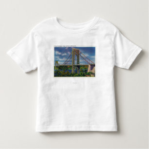 Uitzicht van George Washington Bridge Kinder Shirts