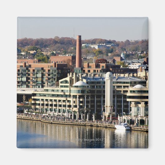 Uitzicht van Georgetown en Waterfront-Washington D Magneet (Voorkant)