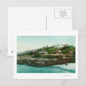 Uitzicht van gewassen en strand van de lucht te la briefkaart (Voorkant / Achterkant)