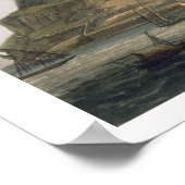 Uitzicht van Gibraltar, gegraveerd door Thomas Sut Poster (Hoek)