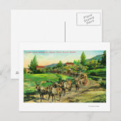 Uitzicht van goederentreinen met Bartlett-water Briefkaart (Voorkant / Achterkant)