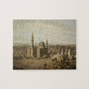 Uitzicht van Grand Cairo, gegraveerd door Daniel H Legpuzzel