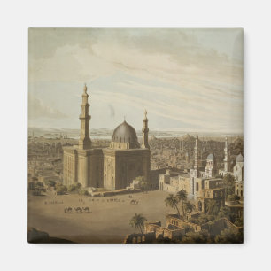 Uitzicht van Grand Cairo, gegraveerd door Daniel H Magneet
