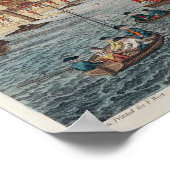 Uitzicht van Gravesend met troepen Poster (Hoek)