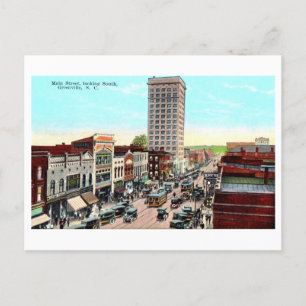  Uitzicht van Greenville, South Carolina, Briefkaart