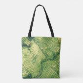 Uitzicht van groene grond draagtas (Achterkant)