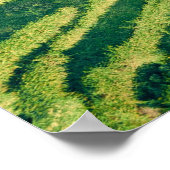 Uitzicht van groene grond poster (Hoek)