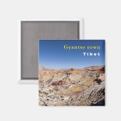 Uitzicht van Gyantse en het klooster van Palcho va Magneet (Voorkant / Achterkant)