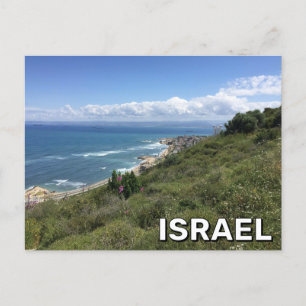 Uitzicht van Haifa, baai in Israel Briefkaart