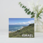 Uitzicht van Haifa, baai in Israel Briefkaart (Staand voorkant)