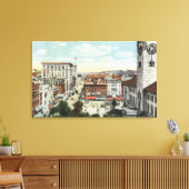 Uitzicht van Harrington Corner Canvas Afdruk (Insitu (Woonkamer))