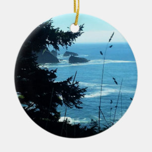Uitzicht van Hart's Cove, Oregon Coast Keramisch Ornament