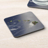 Uitzicht van Hawaï uit de ruimte Bier Onderzetter (Linkerzijde)