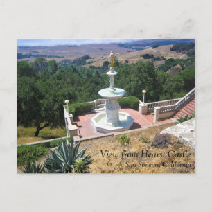 Uitzicht van Hearst Castle, San Simeon, Californië Briefkaart