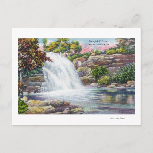 Uitzicht van Herfsten van Shinglekill Briefkaart (Voorkant)