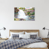 Uitzicht van Herfsten van Shinglekill Canvas Afdruk (Insitu (Slaapkamer))