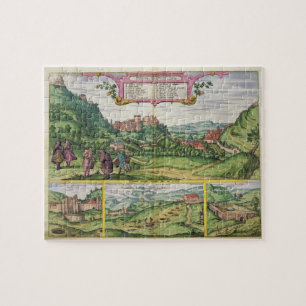 Uitzicht van het Alhambra uit 'Civitates Orbis Ter Legpuzzel