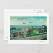 Uitzicht van het Amerikaanse reddingsstation Golde Briefkaart (Voorkant / Achterkant)