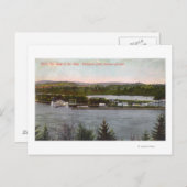 Uitzicht van het Amusement Park Oaks Briefkaart (Voorkant / Achterkant)