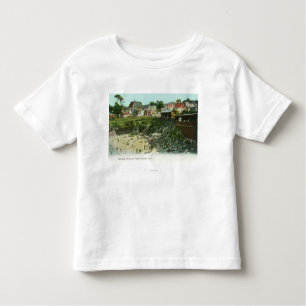 Uitzicht van het badstrand kinder shirts