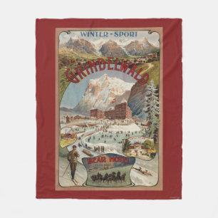 Uitzicht van het Beer Hotel Promotional Poster Fleece Deken
