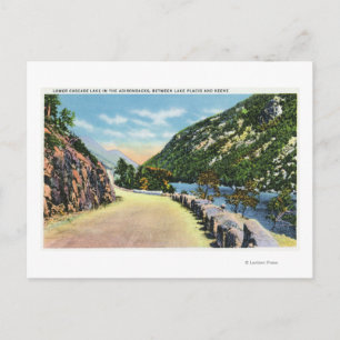 Uitzicht van het benedenmeer van Cascade Briefkaart