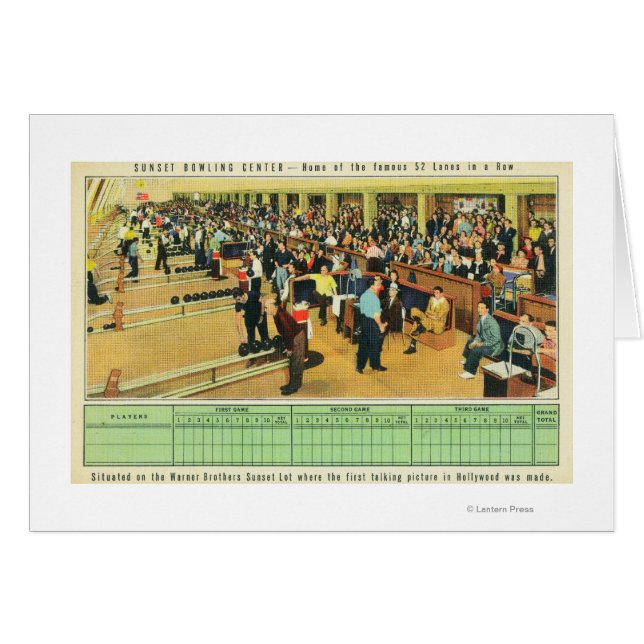 Uitzicht van het binnenland van het Sunset Bowling (Voorkant Horizontaal)